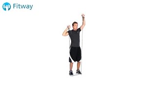 How To Do: Resistance Band Shoulder Press - Military Alternating | Shoulder Workout