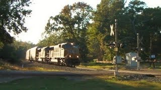 UP auto train (great horns!) at Hallsville, Tx. 10/31/2012 ©