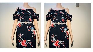 Sewing beautiful dress for the summer