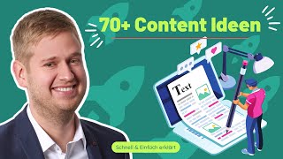 70+ Content Ideen für deine Webseite - SEO Einfach & Schnell erklärt