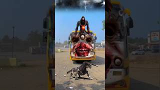 Amazing❗❗ TRUCK FUSO ZOMBIE🧟 🧟Truk Oleng, Truck Gost, Monster #shorts #youtubeshorts