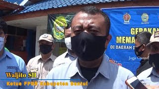 FPRB BANTUL BAGIKAN 75 RB MASKER UNTUK CEGAH KLASTER PILKADA