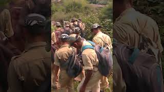 route March during jungle camp RTC Amethi CRPF camp