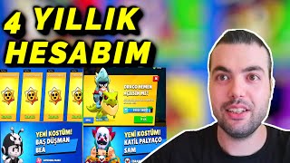 4 YILLIK HESABIMIN SON HALİ🔥0 TL HESAP 👀 SON SAVAŞÇIMA SAYILI GÜNLER KALDI (Brawl Stars)