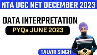 DATA INTERPRETATION II PYQ JUNE 2023 BY TALVIR SINGH