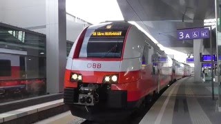 ÖBB Cityjet Ausfahrt Wien Hauptbahnhof