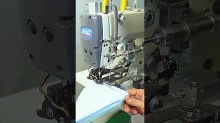 Automatic Thread Trimmer Bottom Hemming Machine with  Reverse Folders For Thin Fabric #shorts