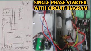 Single Phase Starter / Circuit Diagram #single phase starter