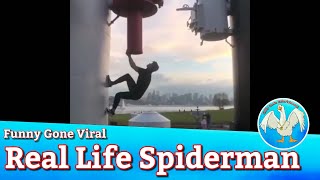 Funny Gone Viral / real life spiderman, motorcycle on head & epic fails hilarious compilation video