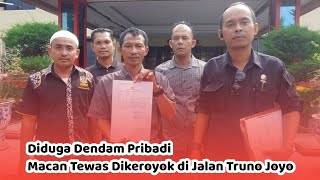 Diduga Dendam Pribadi, Macan Tewas Dikeroyok di Jalan Truno Joyo Percut Seituan