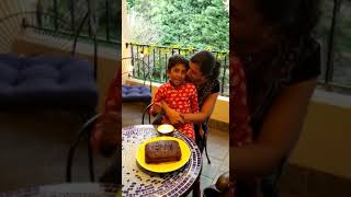 Raana bakes a cake for Mom's Bday..