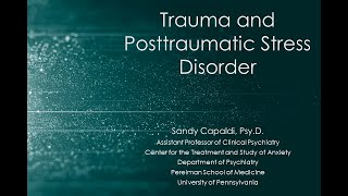 Trauma and PTSD Training with Dr. Sandy Capaldi