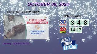 [LIVE] PCSO 2:00 PM DRAW - OCTOBER 09, 2024 LOTTO RESULTS