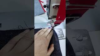 Jeans Front Pocket Machine Double Needle With Back Cutter #shorts #brothersewingmachine