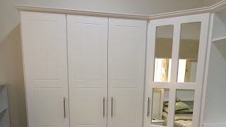 CORNER FOLDING WARDROBE MIRROR DRAWER