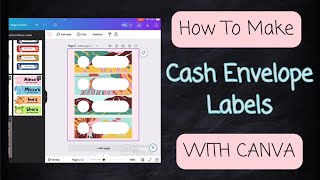 HOW TO SERIES: | HOW TO MAKE CASH ENVELOPE LABELS USING CANVA | WITHOUT A CUTTER