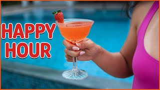 🍓 A Strawberry Daiquiri to Die For | Happy Hour ASMR in Paradise 🌴🍹