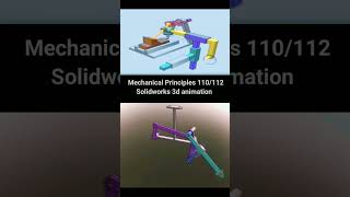 Mechanical Mechanism 110/112 explanation 3D animation tutorial Solidworks#Shorts #ytshorts #Short