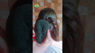 Beautiful French bun | hair Bun styles for wedding | Frebch bun with Donut | Simple and easy Bun |