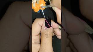 🌼💅Stripingtep nailart at home 💅🏡#trending#nailart#viralvideo#shorts#youtubeshorts#mix#nails