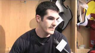 March 1 2010 Erik Christensen, Brian Boyle Post-Practice