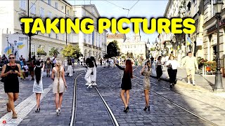 Waking in Lviv city downtown | 4K | City Walk