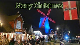 Solvang California,  christmas season.