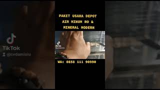 Paket usaha depot air minum isi ulang air mineral & air RO modern. #usaharumahan #viral #viralvideo