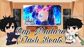 🌑~Madara e Hashirama crianças reagindo ao rap do Madara~🌑(Flash Beats)