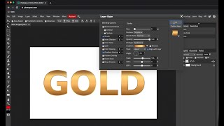 Create Golden Text From Your Browser With Photopea.com