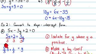 1D 6.2 The Equation of a Line- Standard Form