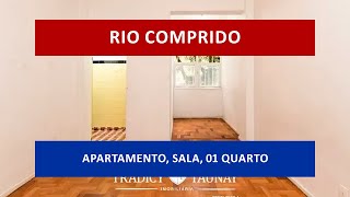 AP0137 - Rio Comprido - Lindo apartamento, sala, 1 quarto - Rua Santa Alexandrina