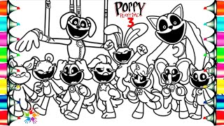 Poppy Playtime Chapter 3 Coloring Pages / How To Color Smiling Critters/ NCS Music