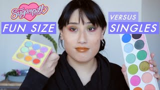 Sugarpill Fun Size Palette versus Pro Palette/Single Eyeshadows / BATTLE OF THE PALETTES