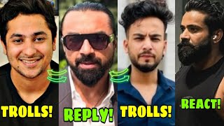 Ajaz Khan Getting Trolled By Elvish Yadav, Harsh Beniwal Random Sena, Maxtern And Rajveer Fitness