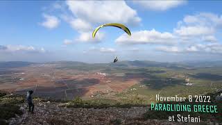 8 11 2022 Paragliding Greece at Stefani