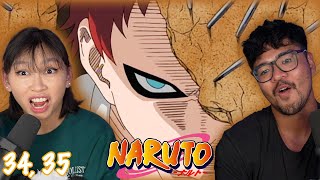 GAARA IS EVIL?!?! | Girlfriend Reacts To Naruto Episode 34 + 35 REACTION!