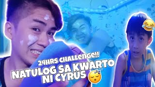 24HOURS SA KWARTO NI CYRUS CHALLENGE!!! (BUONG MAGDAMAG NATULOG!!🤣) -ChristianPelaezVlogs