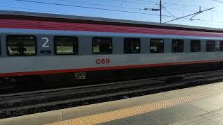 E190 023 ÓBB-TRENORD per München HauphtBanhof in partenza a Bologna Centrale 🗓 03/08/21