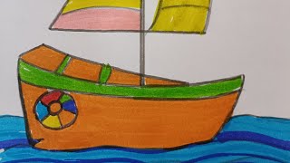 How to draw Boat #drawing #boat #stepbystep #shortvideo #shorts #howtodraw