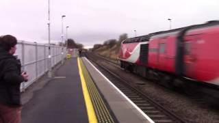 Virgin Trains East Coast Class 43238 & 43XXX pass Edinburgh Gateway.