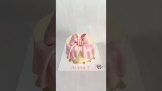 Pretty coquette bow cake 🎀 #shorts #short #cake #shortvideo #shortsviral #shortsfeed #viralvideo