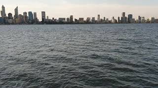 View of Perth city and swan River, Perth, Australia