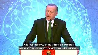 Turkish President Tayyib Erdogan || Address about Train accident Pakistan and pray for injureds.