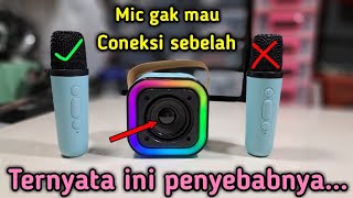 TERNYATA INI PENYEBAB SPEAKER BLUETOOTH+MIC K12 TIDAK MAU BUNYI MICROPHONE SEBELAH #microphone