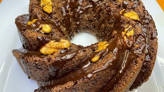 كيك بالكركاع خفيف ومذاقو رائع😋 cake au noix