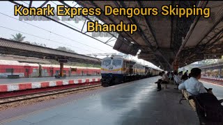 Dengours Skipping Konark Express Bhandup Railway Station #konark #indianrailway