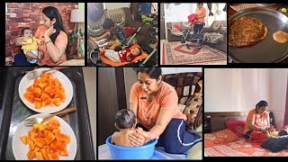 मेरे दोनों बच्चों को मैं कैसे पालती हूँ 😊 ...mere 24 घंटे का Routine 😁 #vlog #creator #dailyvlog