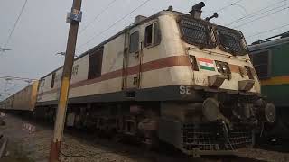 12834 Howrah Ahemdabad Superfast skipping Maandhar flat at 110kmph. #wap7 , #santragachi shed.