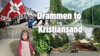 Road trip - Drammen to Kristiansand | Drammen to Kristiansand | Life in norway vlogs